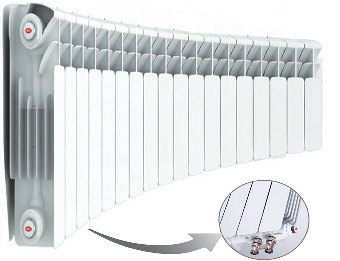 Биметаллический радиатор Rifar Base Ventil Flex 500 - 14 секций