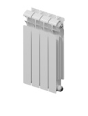 Секционный биметаллический радиатор Rifar ECOBUILD 500 - 4 секции боковое подключение