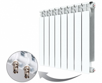 Биметаллический радиатор Rifar Alp Ventil 500 -5 секций нижнее правое подключение